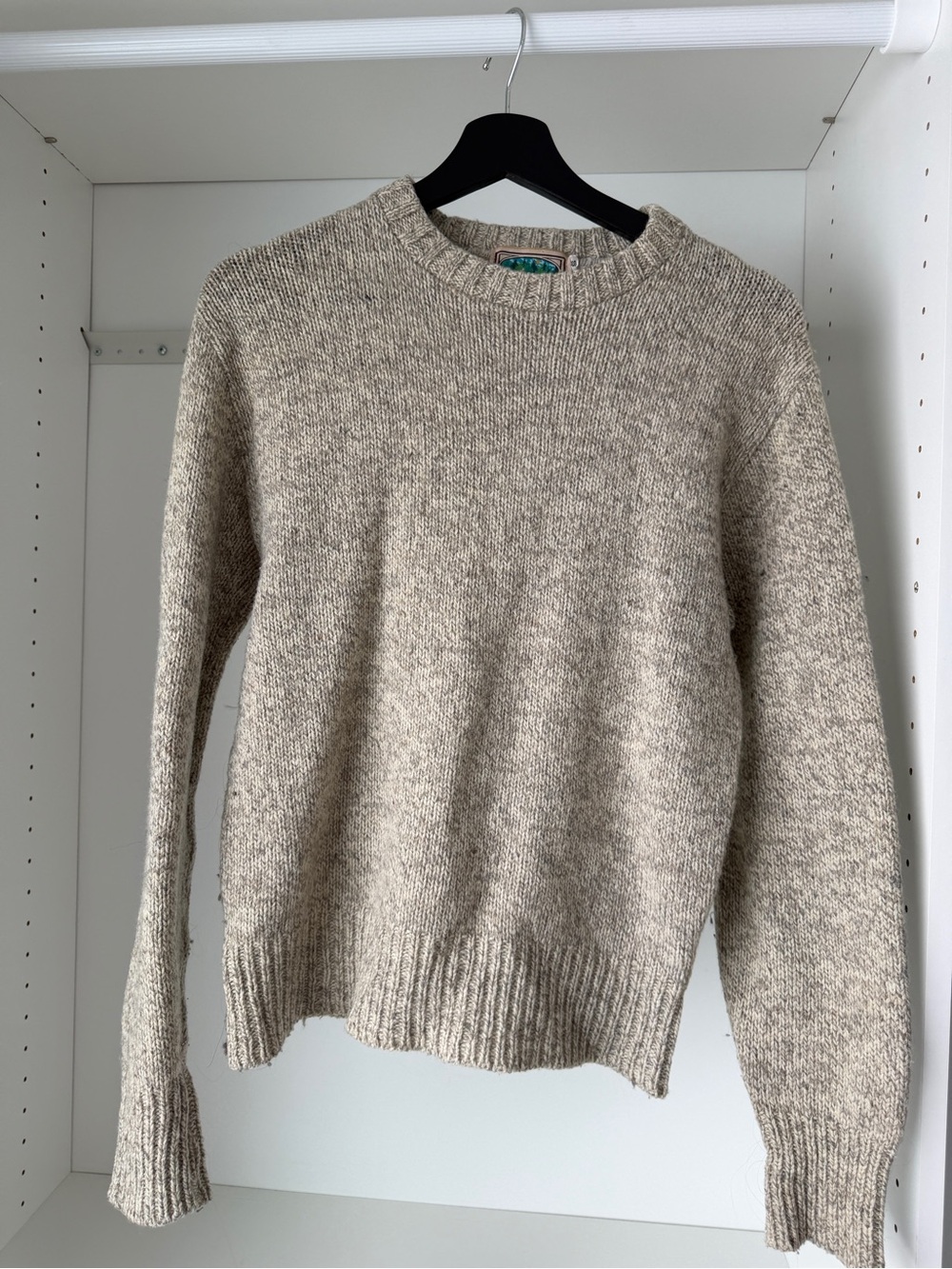 Crewneck Sweater in Heathered Oatmeal